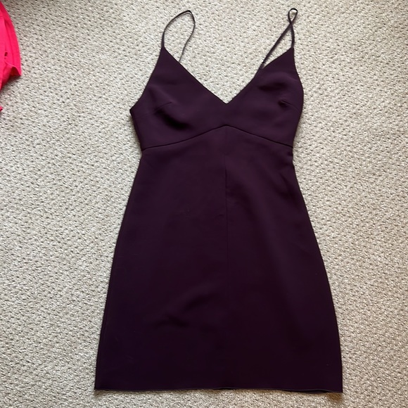 Aritzia Wilfred Maroon Mini Dress, Size 2 - Picture 11 of 12
